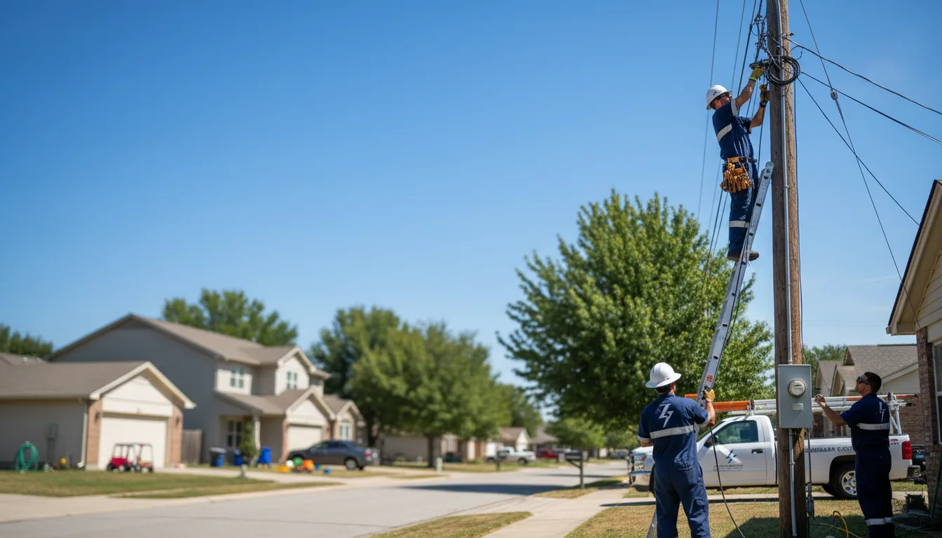 Residential electrician providing installation services in Midway, AL